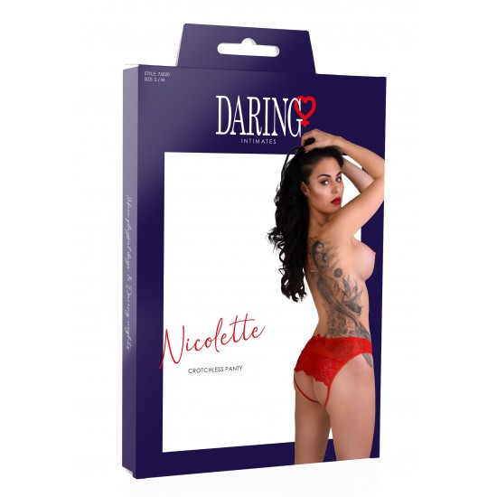 Nicolette crotchless panty Nicolette crotchless panty