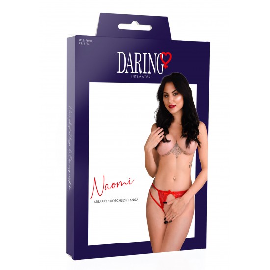 Naomi strappy crotchless tanga Naomi strappy crotchless tanga