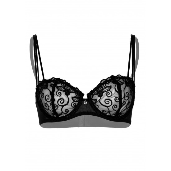 Sexy unlined embroidered bra