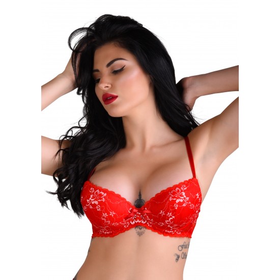 Demi bra with floral lace Demi bra with floral lace