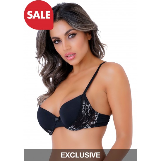 Push-up bra w/ lace racerback Push-up bra w/ lace racerback
