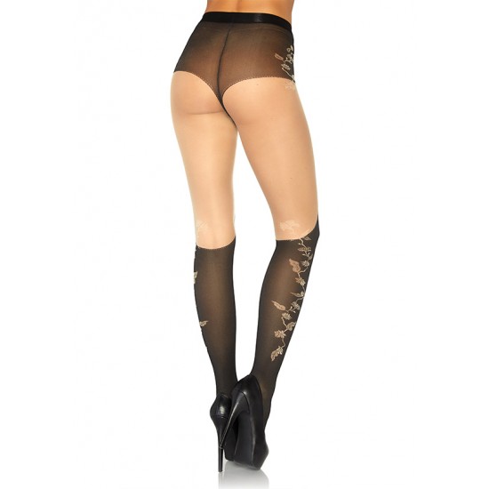 Pantyhose w. over knee boot
