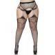 Net garterbelt stockings +