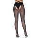 Strappy crotchless tights