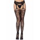 Lace garter belt stockings