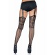 Fishnet backseam stockings