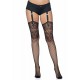 Fishnet backseam stockings