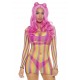 Rainbow fishnet mini dress Rainbow fishnet mini dress