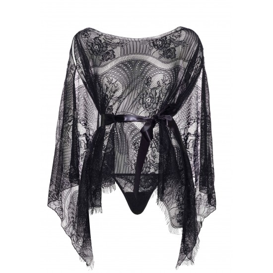 Lace kaften robe and thong Lace kaften robe and thong