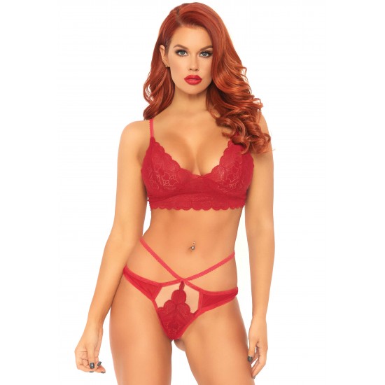 Lace bralette and thong Lace bralette and thong