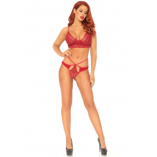 Lace bralette and thong Lace bralette and thong