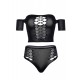 Opaque crop top and thong