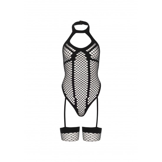 Net keyhole halter teddy Net keyhole halter teddy