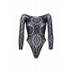 Snap crotch thong back teddy