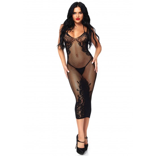 Seamless net and lace dress Seamless net and lace dress
