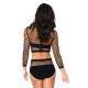 Net top & high waisted bottom Net top & high waisted bottom
