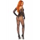 Vine Lace And Net Bodystocking