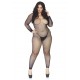 Crystalized net bodystocking +