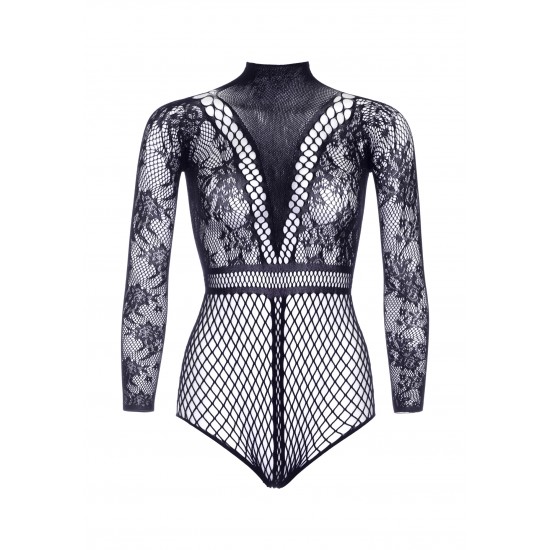 Fishnet bodysuit w. snapcrotch Fishnet bodysuit w. snapcrotch