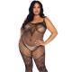 Lace & net tank bodystocking +