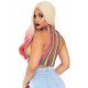 Rainbow net high neck crop top Rainbow net high neck crop top