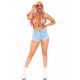Rainbow net high neck crop top Rainbow net high neck crop top