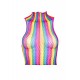 Rainbow net high neck crop top Rainbow net high neck crop top