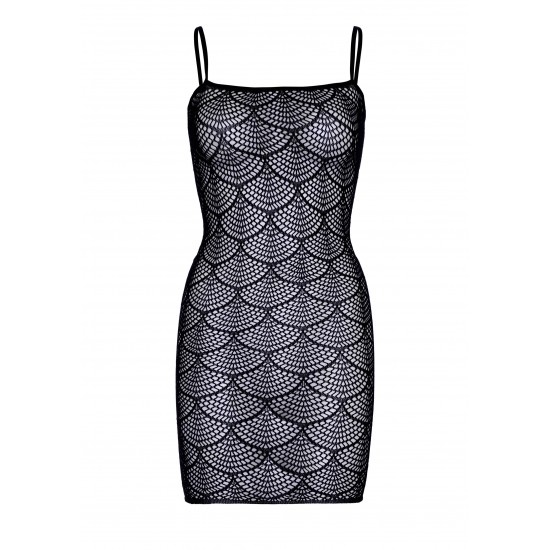 Shell net mini dress