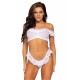 Lace ruffle crop top and panty Lace ruffle crop top and panty