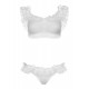 Lace ruffle crop top and panty Lace ruffle crop top and panty