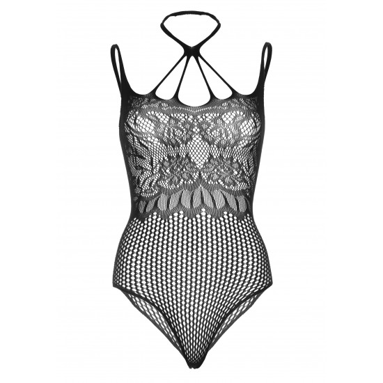 Strappy halter thong teddy