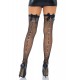 Bow Backseam Thigh Highs