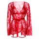 Teddy, lace robe & ribbon tie