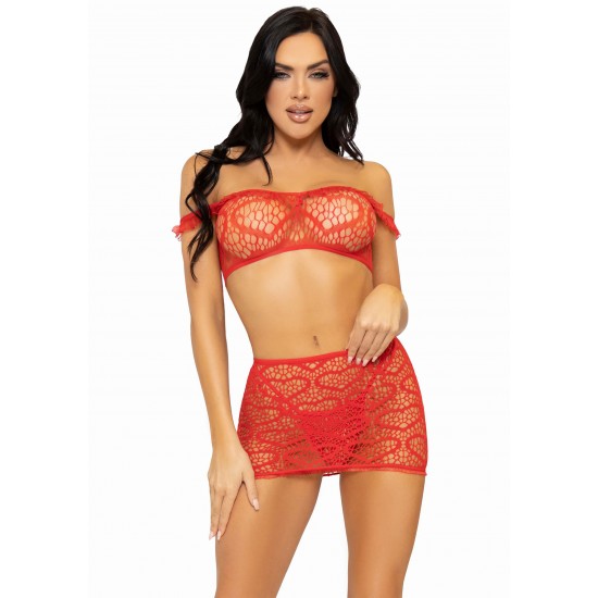 3 Pc Top, Mini Skirt & String
