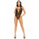 Net And Lace Keyhole Bodysuit Net And Lace Keyhole Bodysuit