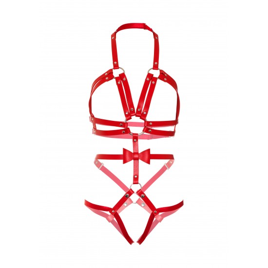 Studded O-Ring Harness Teddy