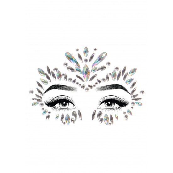 Iris face jewels sticker