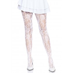 Seamless Floral Lace Tights