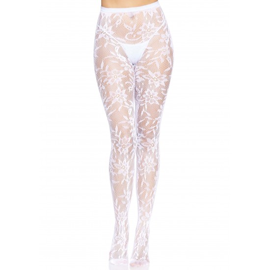 Seamless Floral Lace Tights
