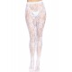 Seamless Floral Lace Tights