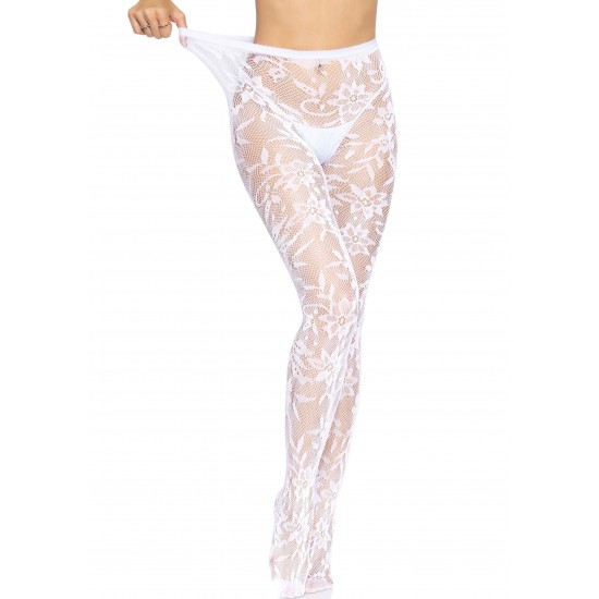 Seamless Floral Lace Tights