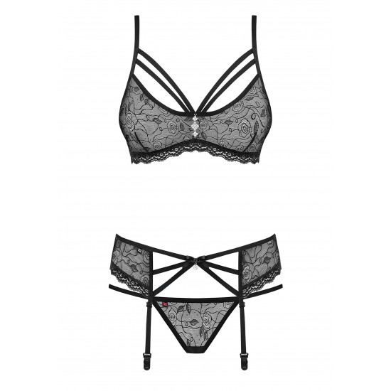 818 Bra, Garterbelt & Thong
