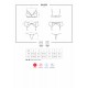 818 Bra, Garterbelt & Thong