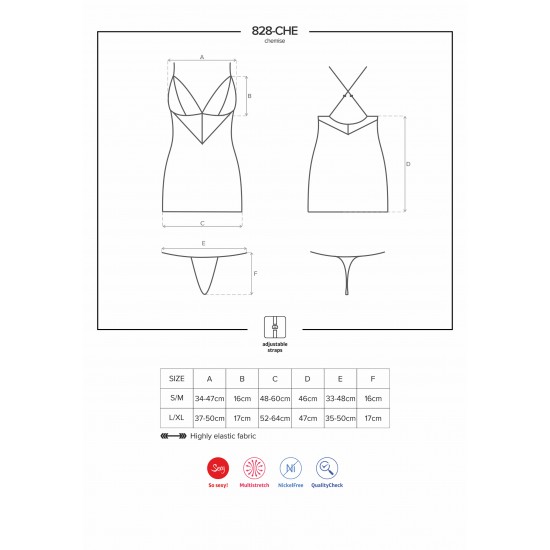 828 Chemise & Thong
