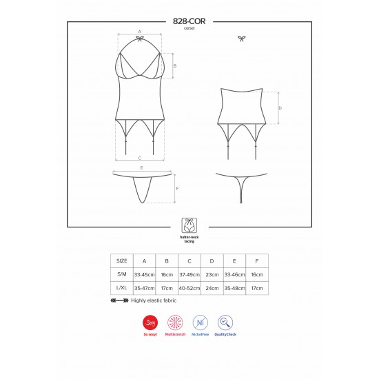 828 Corset & Thong