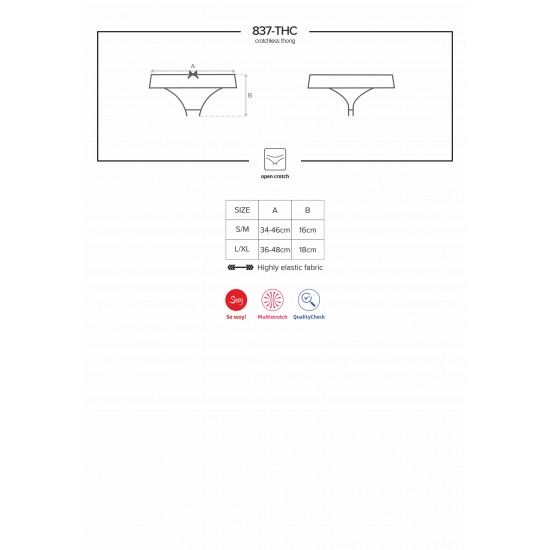 837 Crotchless Thong 837 Crotchless Thong