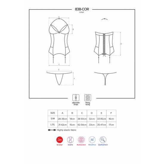 838 Corset & Thong 838 Corset & Thong