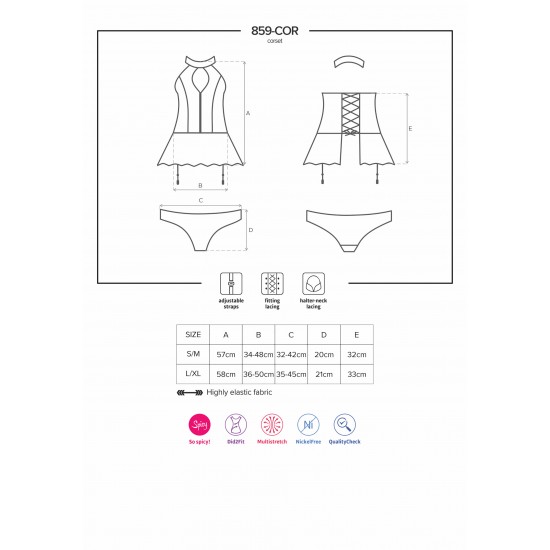 859 Corset & Thong 859 Corset & Thong