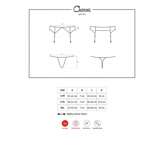 Charms Garter Belt & Thong Charms Garter Belt & Thong