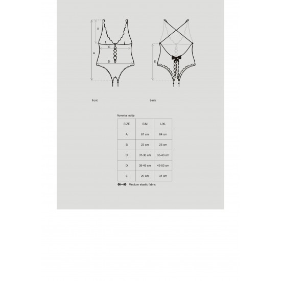 Fiorenta Crotchless Teddy Fiorenta Crotchless Teddy